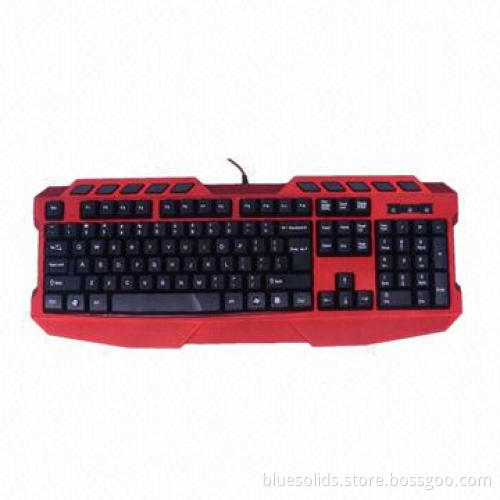 Multimedia Keyboard, Good Taste, Red Rubble Oil for Top Cover with 2W Power Consumption